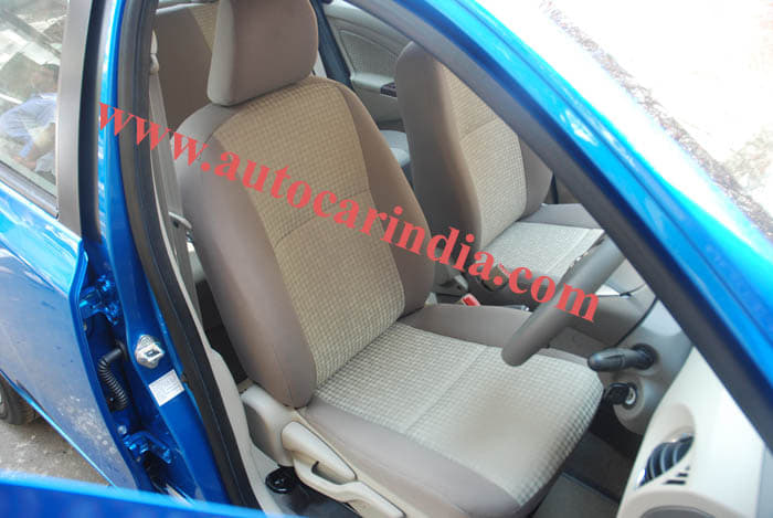 The front row seats on both the Etios and Liva now come with adjustable headrests and are more comfortable. 